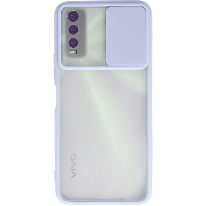 Newface Vivo Y11S Kılıf Palm Buzlu Kamera Sürgülü Silikon