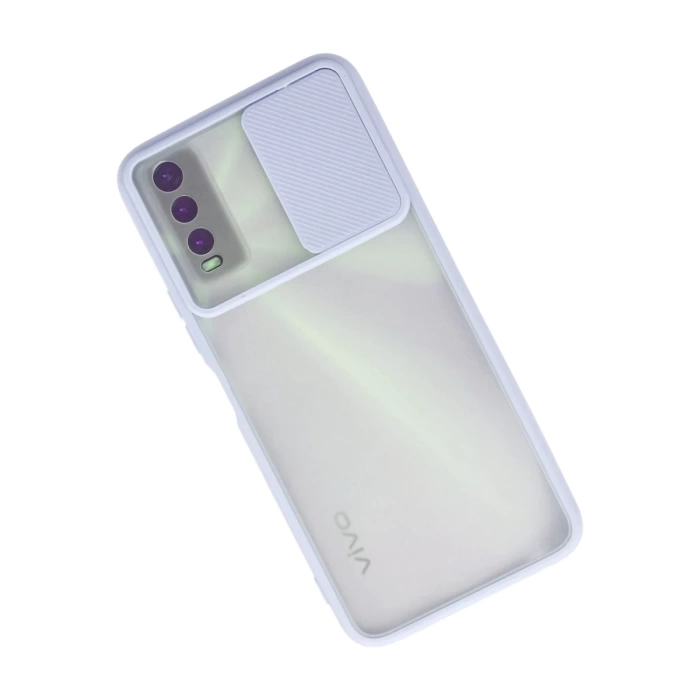 Newface Vivo Y11S Kılıf Palm Buzlu Kamera Sürgülü Silikon