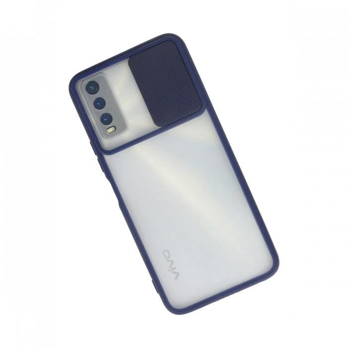 Newface Vivo Y11S Kılıf Palm Buzlu Kamera Sürgülü Silikon