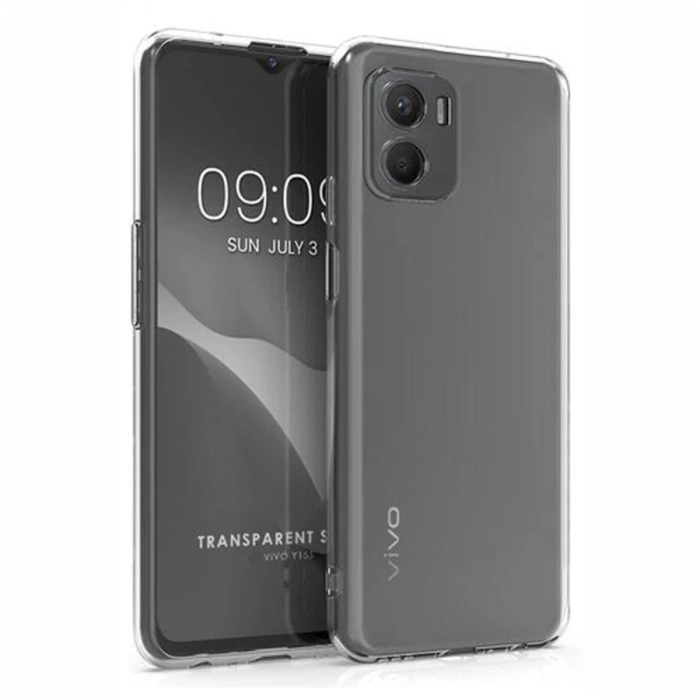 Newface Vivo Y15S Kılıf Lüx Şeffaf Silikon