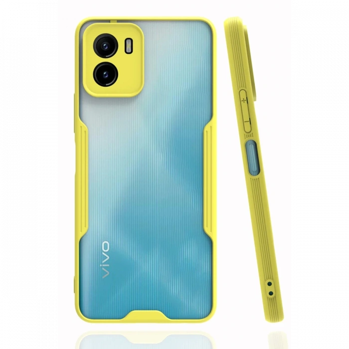 Newface Vivo Y15S Kılıf Platin Silikon