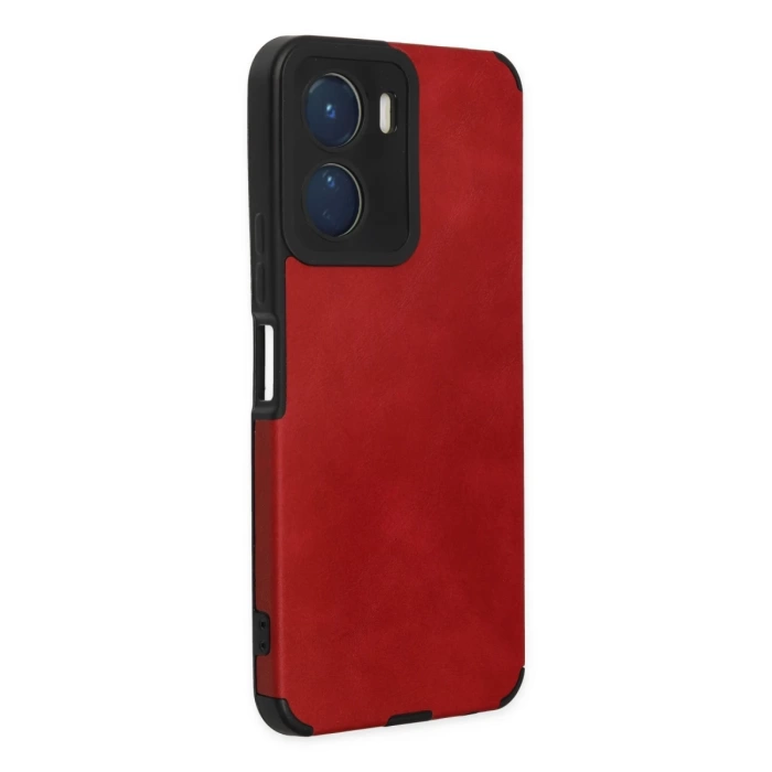 Newface Vivo Y16 Kılıf Loop Deri Silikon