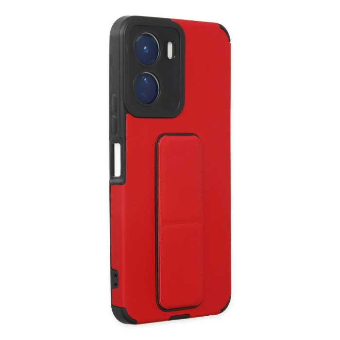 Newface Vivo Y16 Kılıf Mega Standlı Silikon