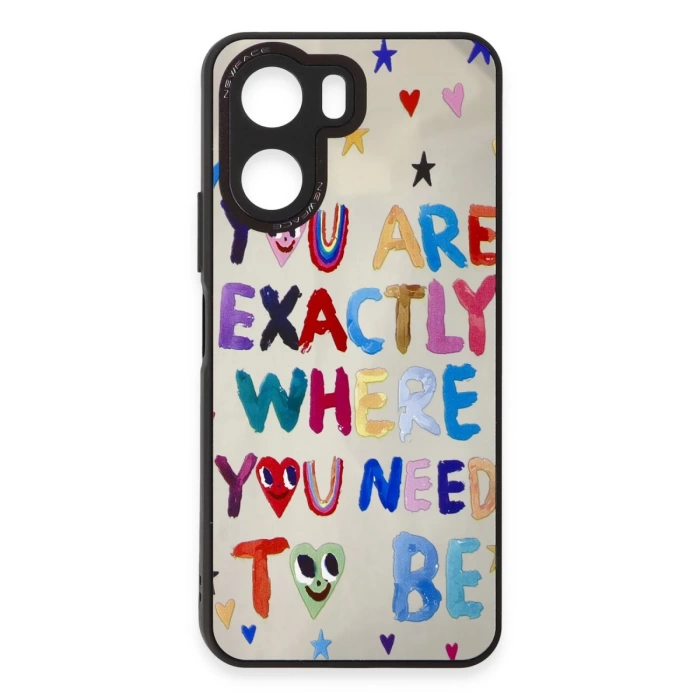 Newface Vivo Y16 Kılıf Mirror Desenli Kapak