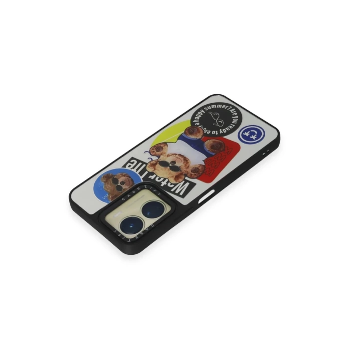 Newface Vivo Y16 Kılıf Mirror Desenli Kapak