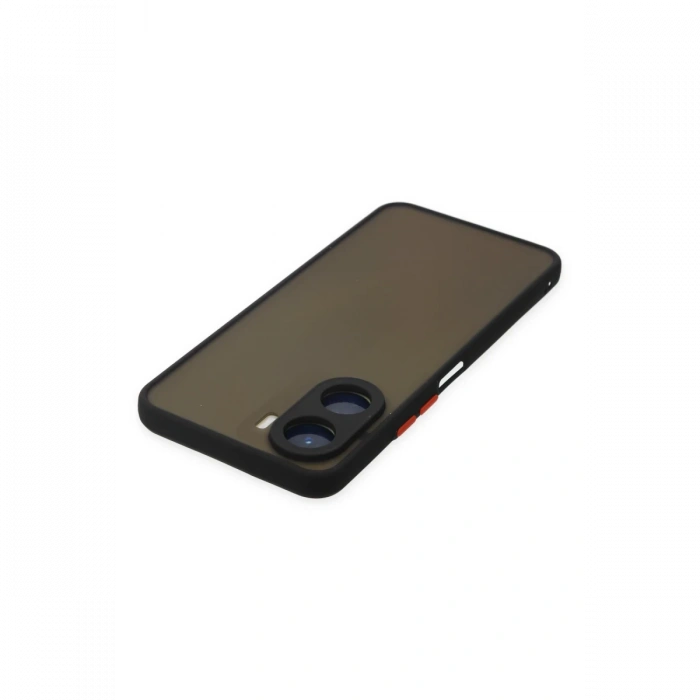 Newface Vivo Y16 Kılıf Montreal Silikon Kapak - Siyah