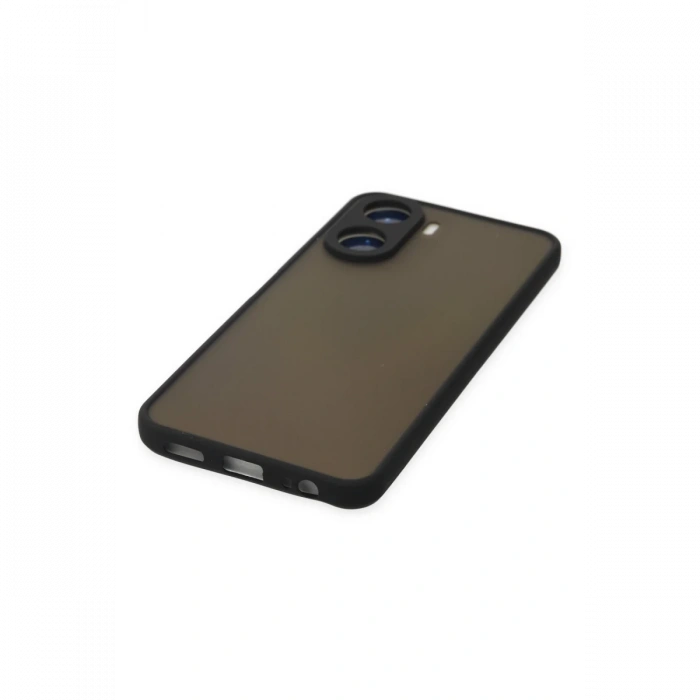 Newface Vivo Y16 Kılıf Montreal Silikon Kapak - Siyah