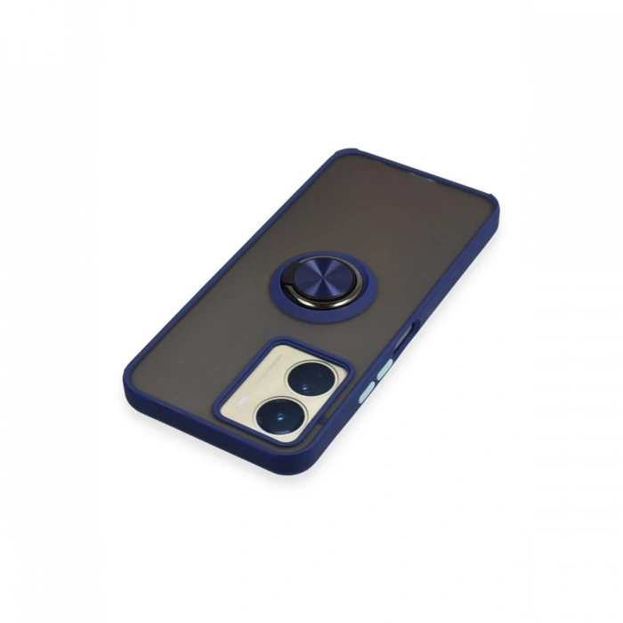 Newface Vivo Y16 Kılıf Montreal Yüzüklü Silikon Kapak
