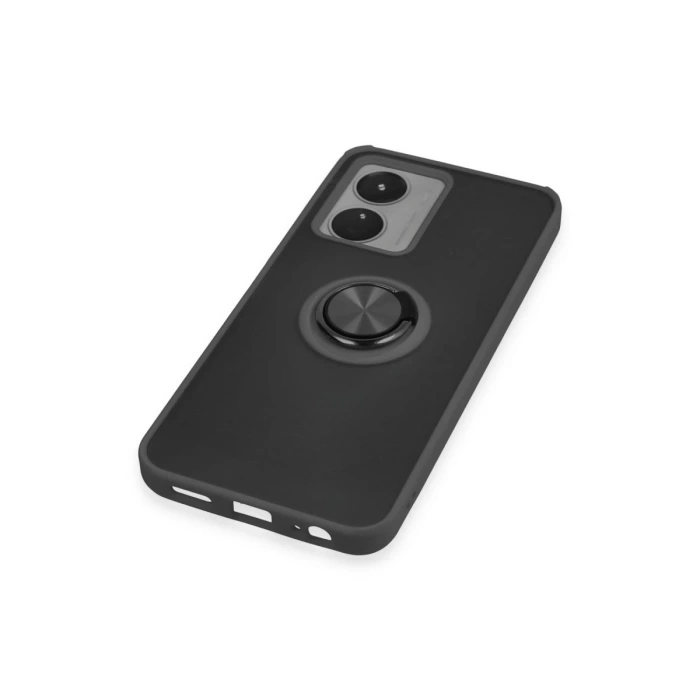 Newface Vivo Y16 Kılıf Montreal Yüzüklü Silikon Kapak