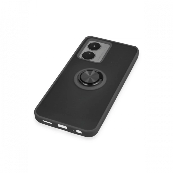 Newface Vivo Y16 Kılıf Montreal Yüzüklü Silikon Kapak