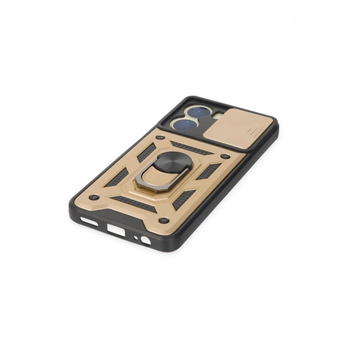 Newface Vivo Y16 Kılıf Pars Lens Yüzüklü Silikon