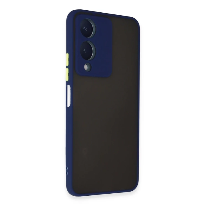 Newface Vivo Y17S Kılıf Montreal Silikon Kapak - Lacivert