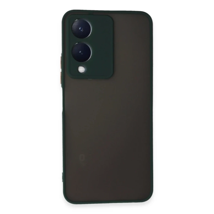 Newface Vivo Y17S Kılıf Montreal Silikon Kapak - Yeşil