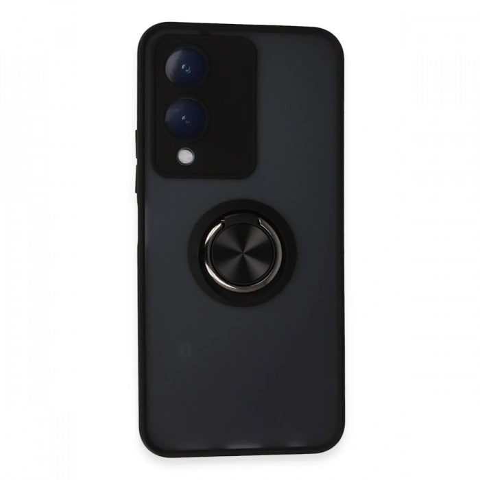 Newface Vivo Y17S Kılıf Montreal Yüzüklü Silikon Kapak