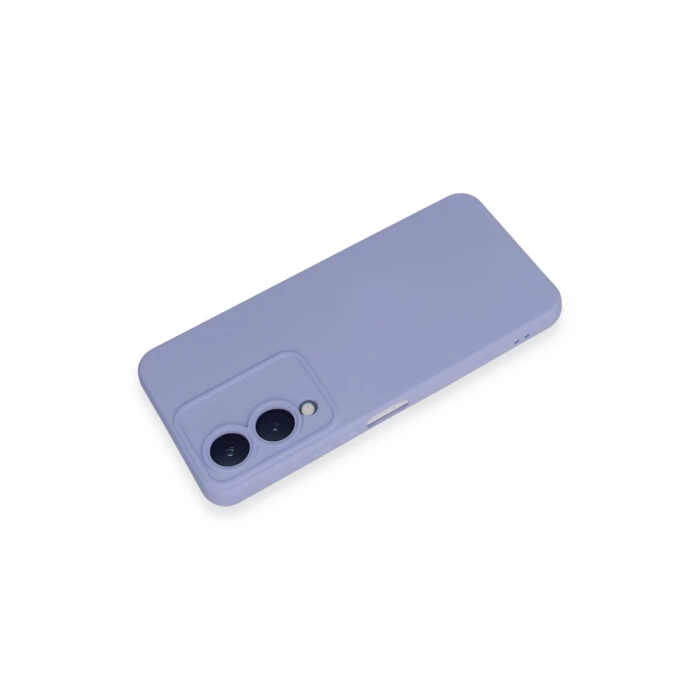 Newface Vivo Y17S Kılıf Nano içi Kadife Silikon - Lila