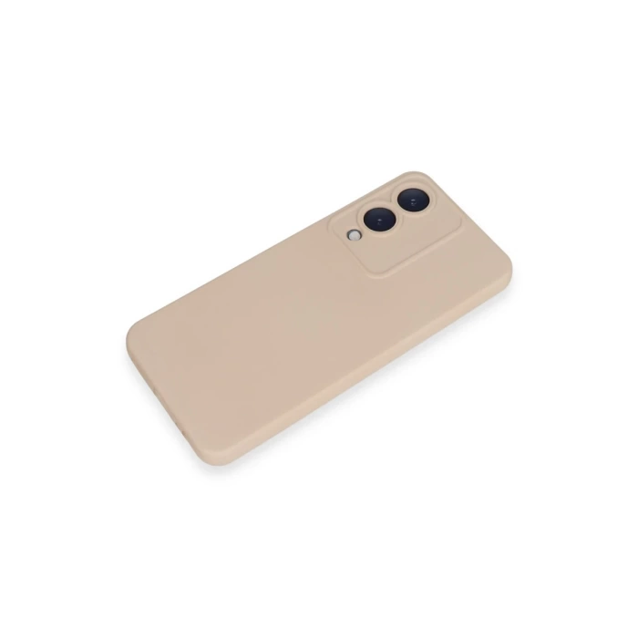 Newface Vivo Y17S Kılıf Nano içi Kadife Silikon - Pudra