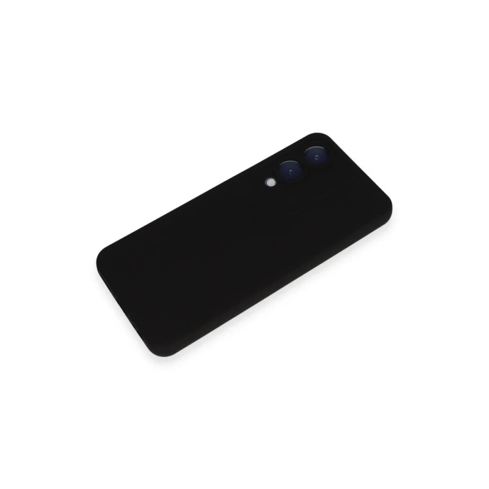 Newface Vivo Y17S Kılıf Nano içi Kadife Silikon - Siyah