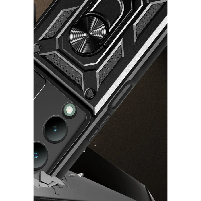 Newface Vivo Y17S Kılıf Pars Lens Yüzüklü Silikon