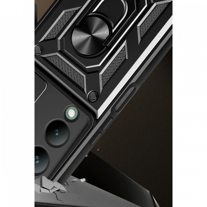 Newface Vivo Y17S Kılıf Pars Lens Yüzüklü Silikon