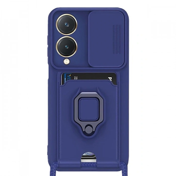 Newface Vivo Y17S Kılıf Zuma Kartvizitli Yüzüklü Silikon