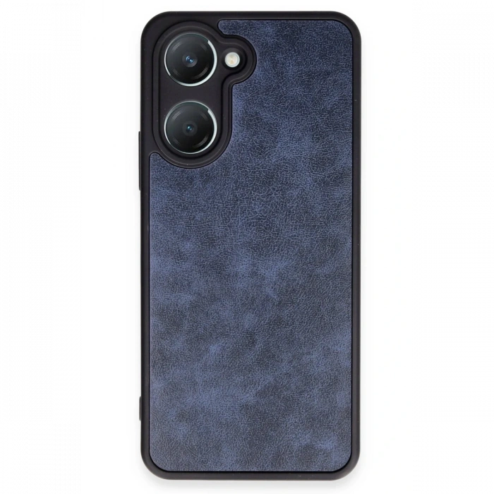 Newface Vivo Y18 Kılıf Aras Deri Kapak - Lacivert