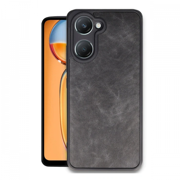 Newface Vivo Y18 Kılıf Aras Deri Kapak - Siyah