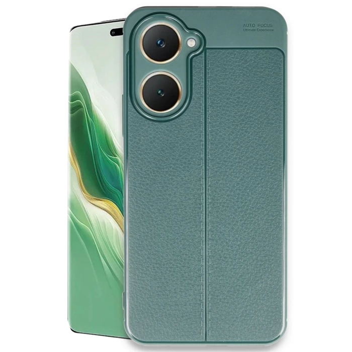 Newface Vivo Y18 Kılıf Auto Focus Kapak - Koyu Yeşil