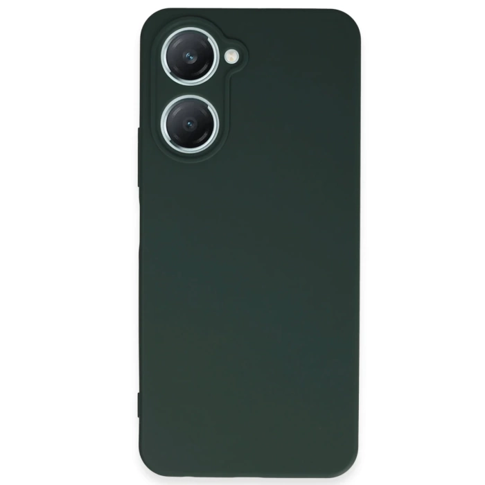 Newface Vivo Y18 Kılıf First Silikon - Koyu Yeşil
