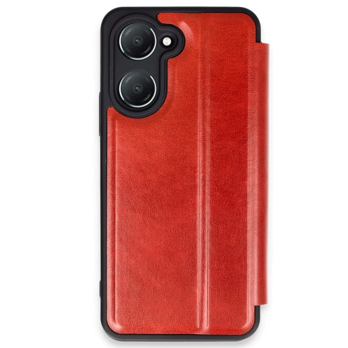 Newface Vivo Y18 Kılıf Flip Cover - Kırmızı