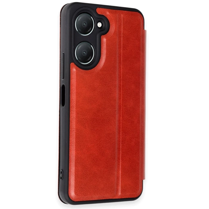 Newface Vivo Y18 Kılıf Flip Cover - Kırmızı