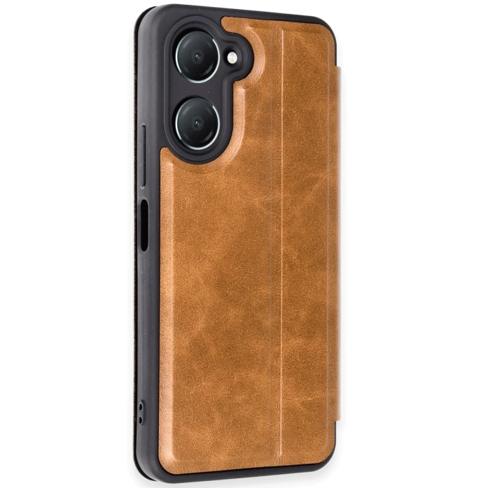 Newface Vivo Y18 Kılıf Flip Cover - Taba