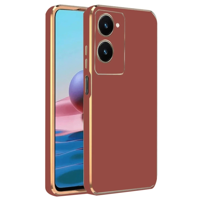 Newface Vivo Y18 Kılıf Volet Silikon - Kırmızı