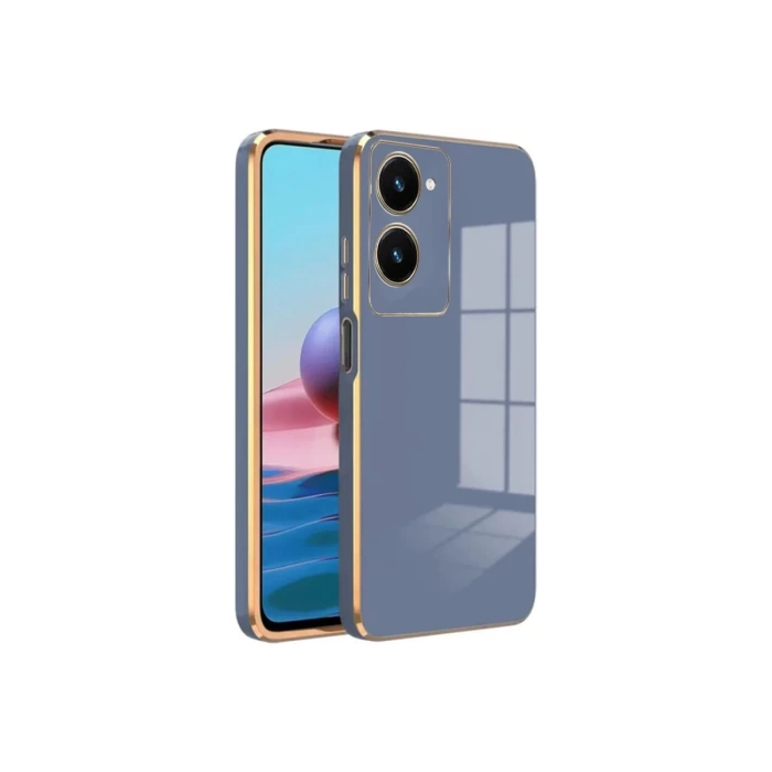 Newface Vivo Y18 Kılıf Volet Silikon - Mavi