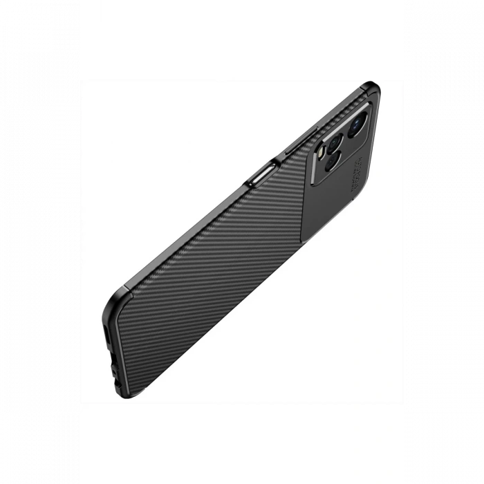 Newface Vivo Y21S Kılıf Auto Focus Karbon Kapak - Siyah