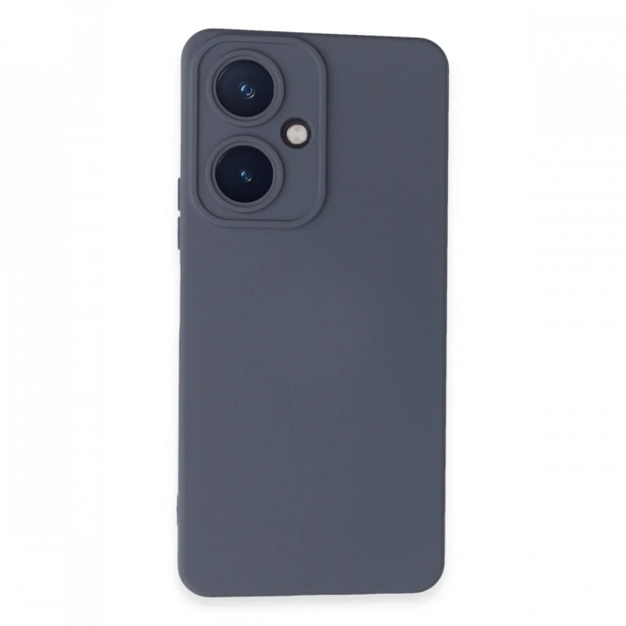 Newface Vivo Y27 Kılıf Nano içi Kadife Silikon - Gri