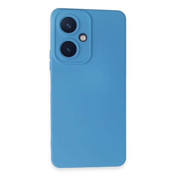Newface Vivo Y27 Kılıf Nano içi Kadife Silikon - Mavi