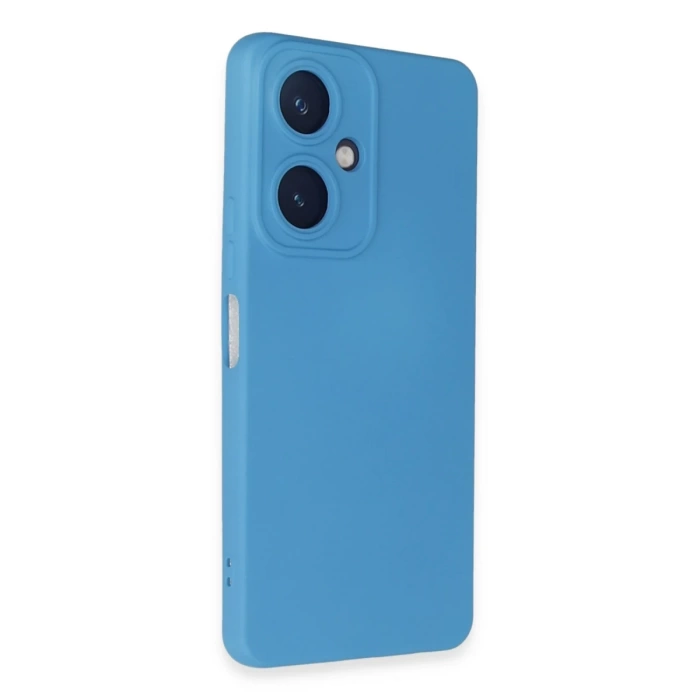 Newface Vivo Y27 Kılıf Nano içi Kadife Silikon - Mavi
