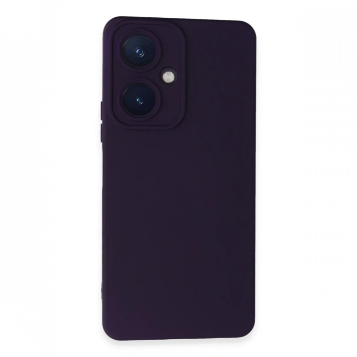 Newface Vivo Y27 Kılıf Nano içi Kadife Silikon - Mor