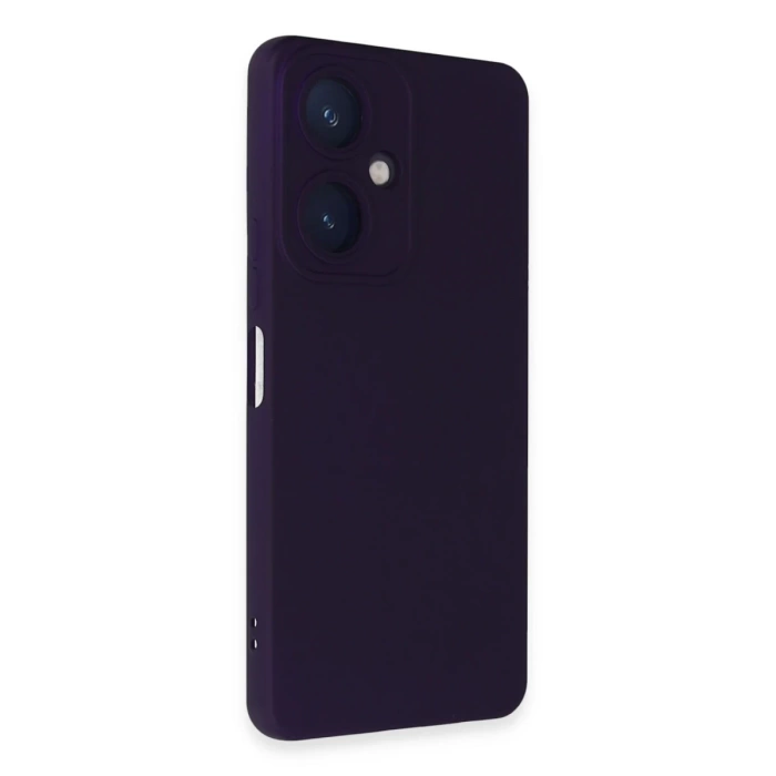 Newface Vivo Y27 Kılıf Nano içi Kadife Silikon - Mor