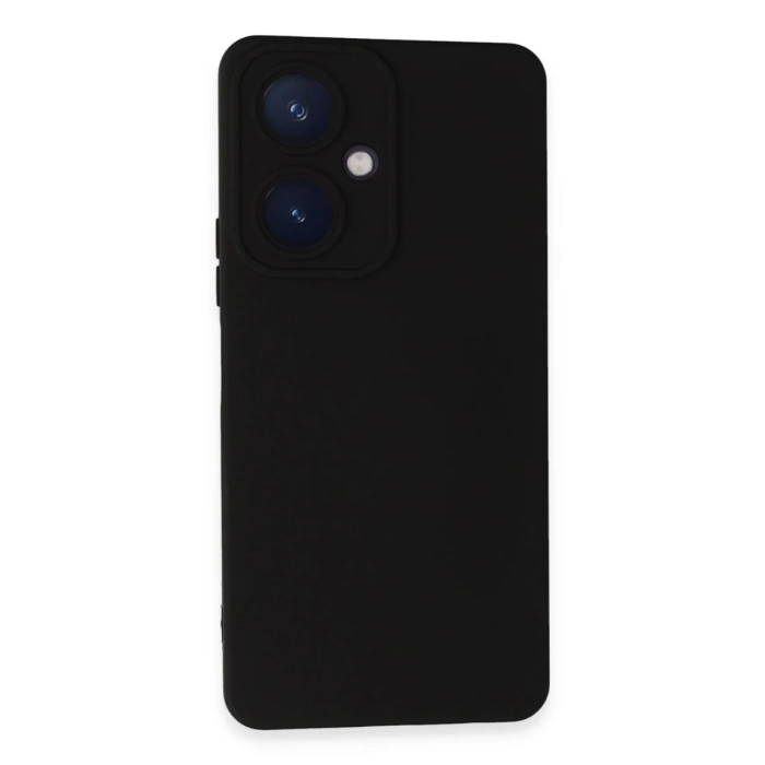Newface Vivo Y27 Kılıf Nano içi Kadife Silikon - Siyah