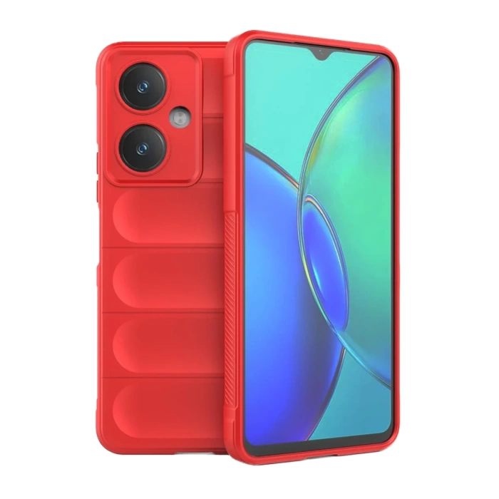 Newface Vivo Y27 Kılıf Optimum Silikon - Kırmızı