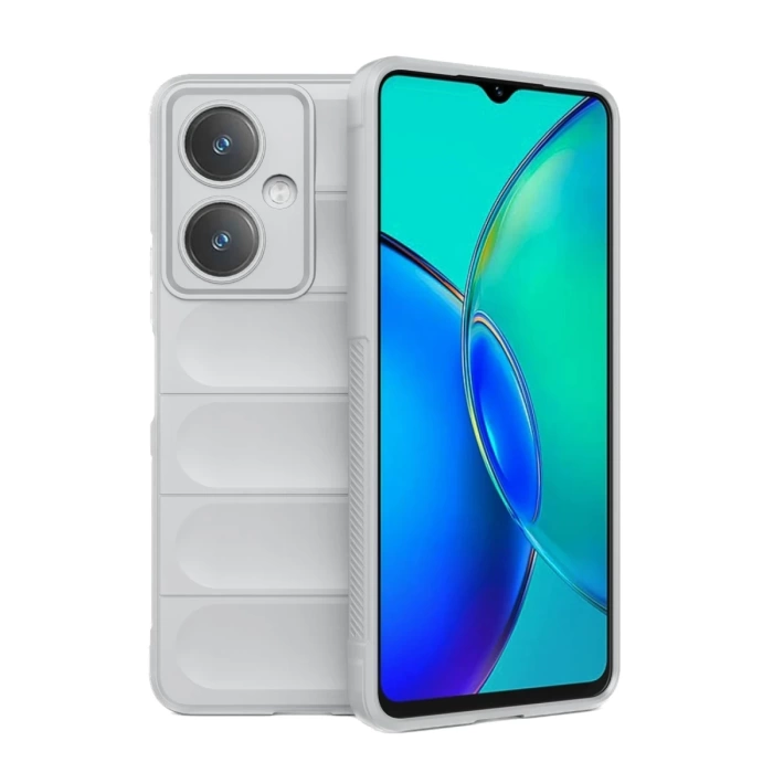 Newface Vivo Y27 Kılıf Optimum Silikon - Krem