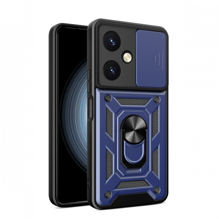 Newface Vivo Y27 Kılıf Pars Lens Yüzüklü Silikon