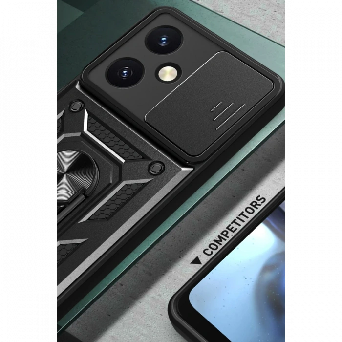 Newface Vivo Y27 Kılıf Pars Lens Yüzüklü Silikon