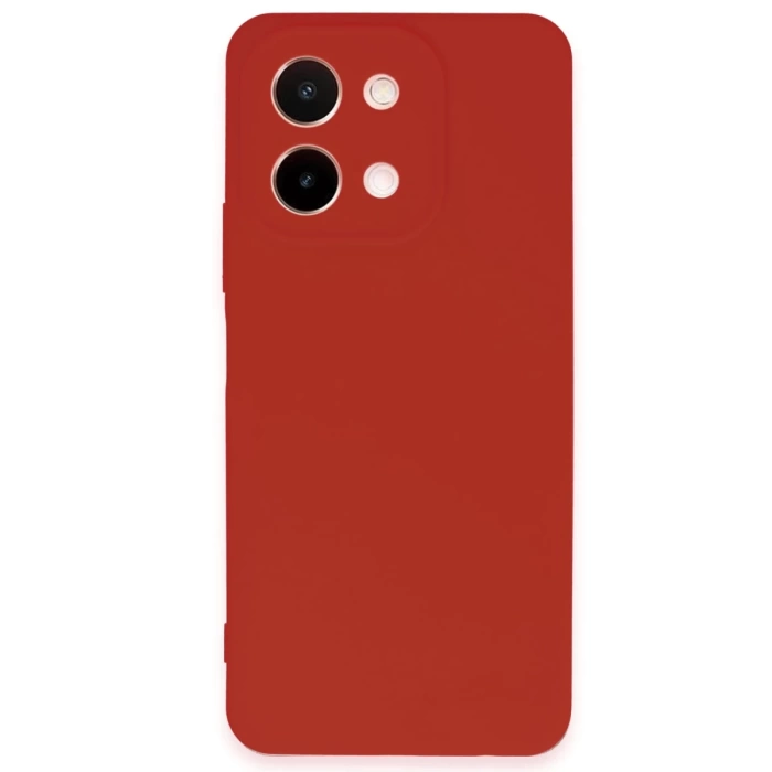 Newface Vivo Y28 Kılıf First Silikon - Kırmızı