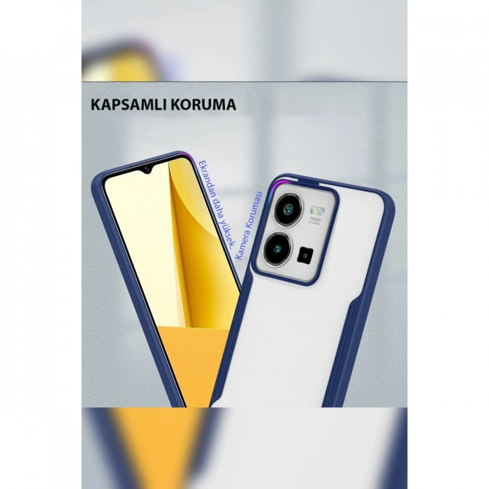 Newface Vivo Y35 Kılıf Platin Silikon
