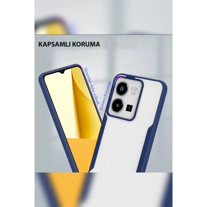 Newface Vivo Y35 Kılıf Platin Silikon
