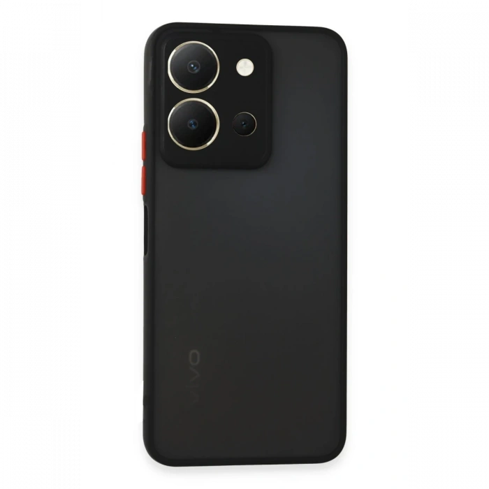 Newface Vivo Y36 Kılıf Montreal Silikon Kapak - Siyah
