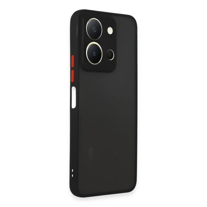 Newface Vivo Y36 Kılıf Montreal Silikon Kapak - Siyah