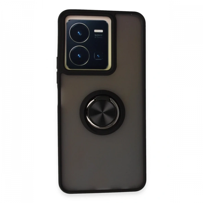 Vivo Y36 Kılıf Montreal Yüzüklü Silikon Kapak